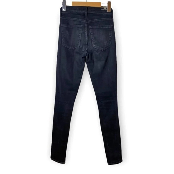 Citizens of Humanity Rocket High Rise Skinny Black Distressed  Jeans 25 - Picture 2 of 14